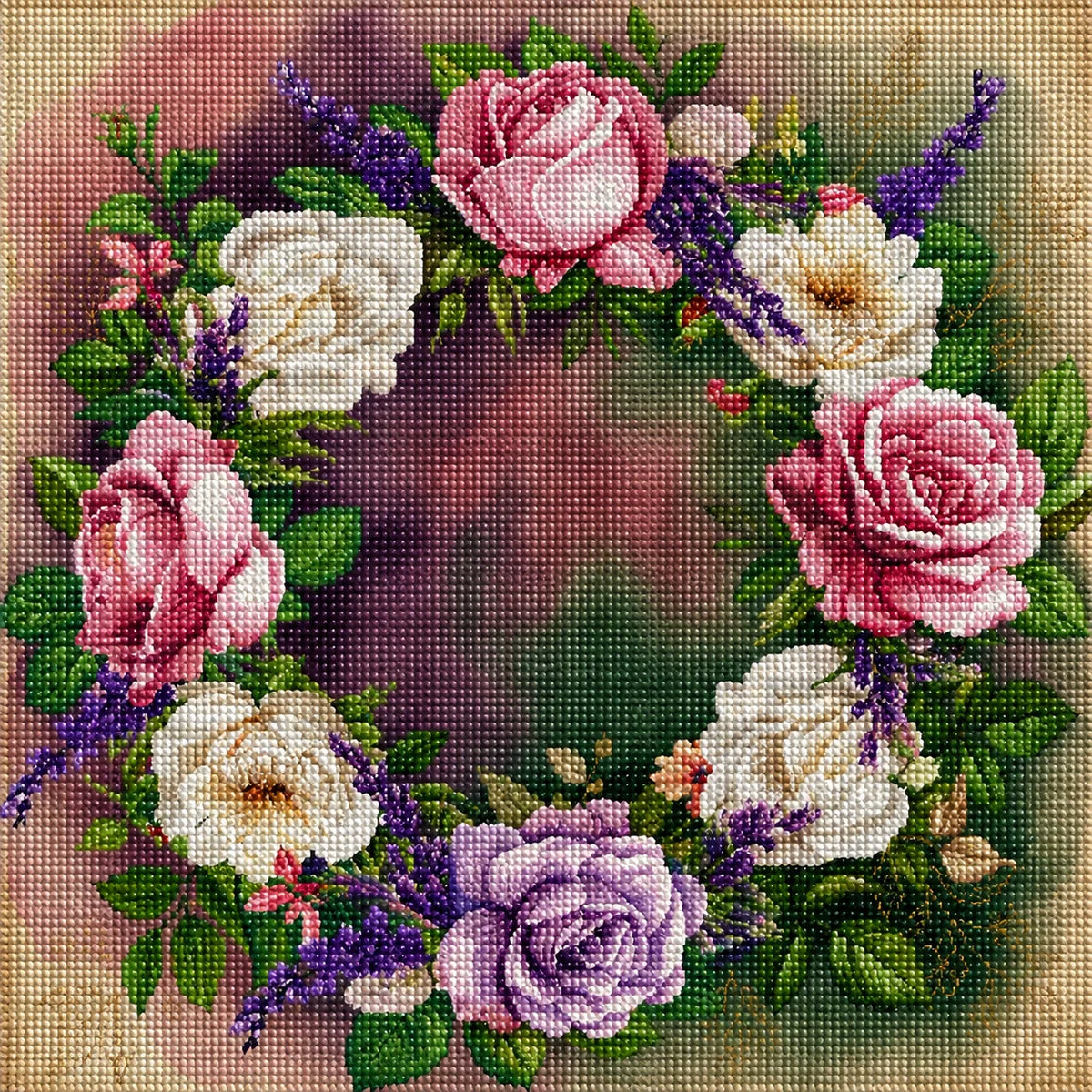 Rose Wreath Diamond Art Kit