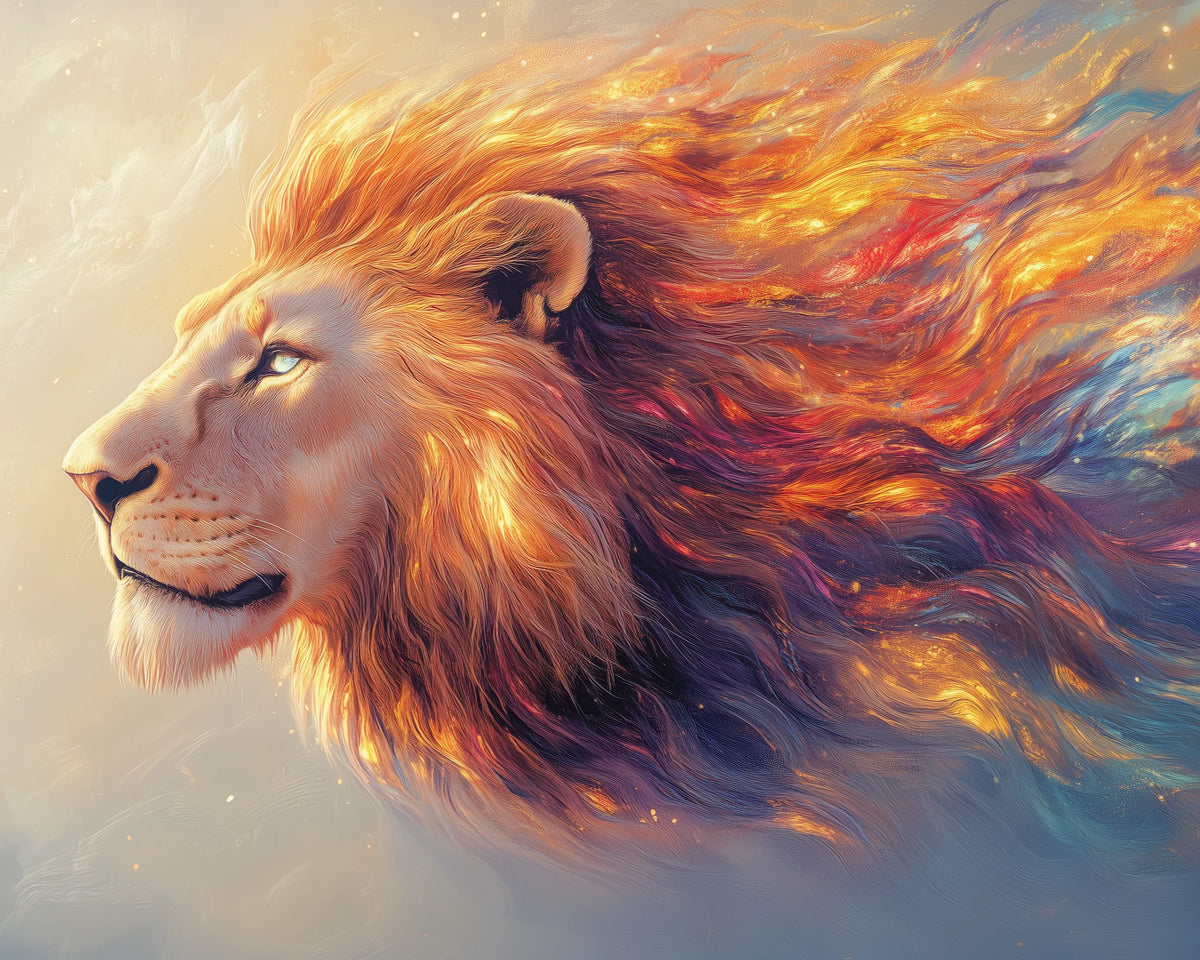 Fire Energy Lion Diamond Art Kit