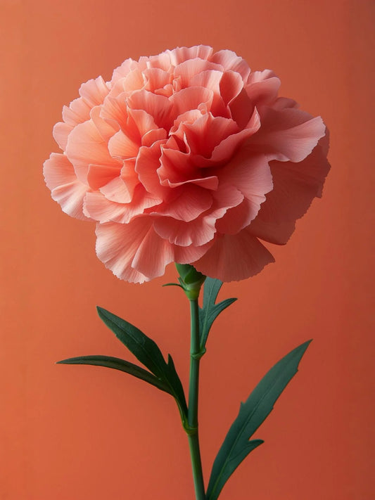 Orange Background Carnation Diamond Art Kit — diamond art kit canvas