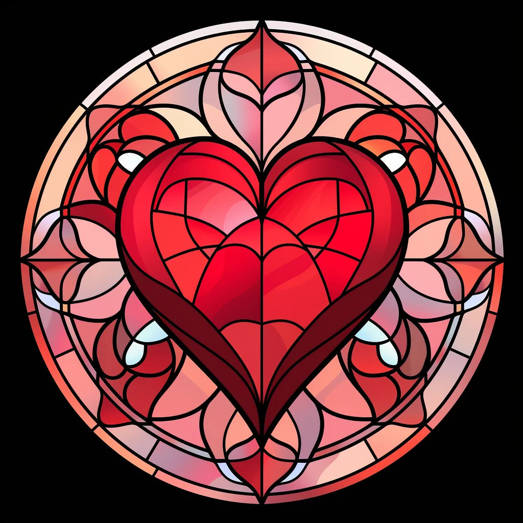 Abstract Heart Design Diamond Art Kit — diamond art kit canvas