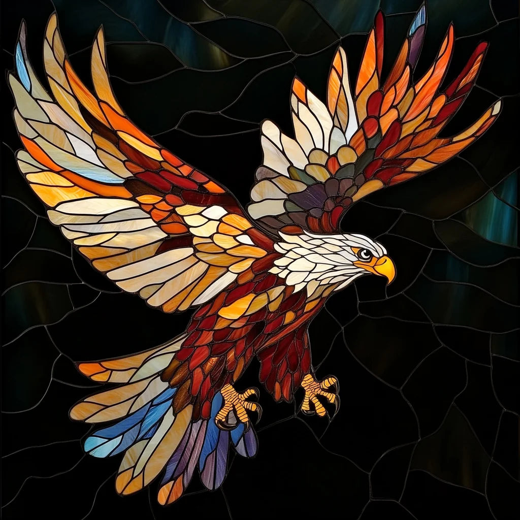 Abstract Landing Eagle Diamond Art Kit — diamond art kit canvas