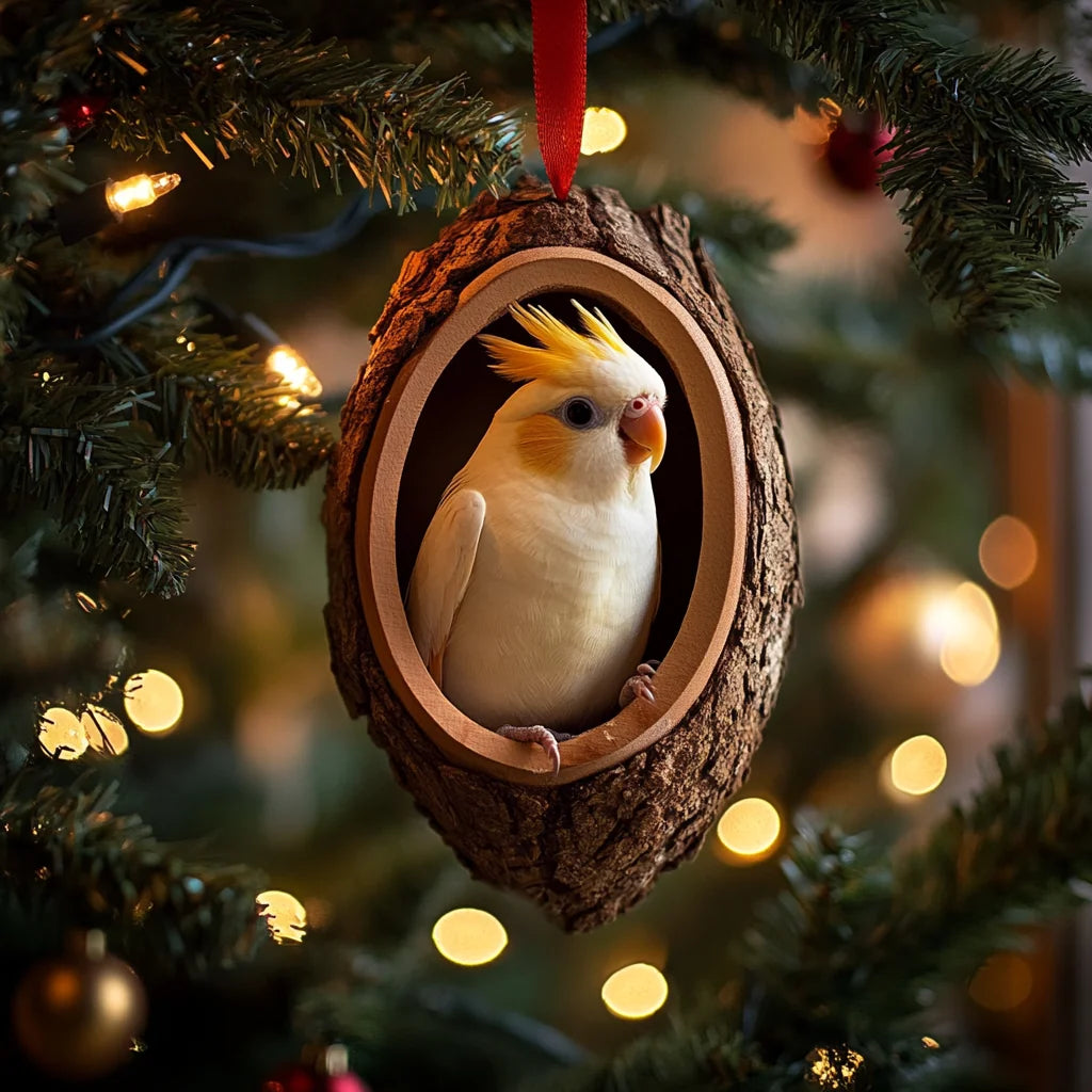 Christmas Ornament Cockatiel Diamond Art Kit