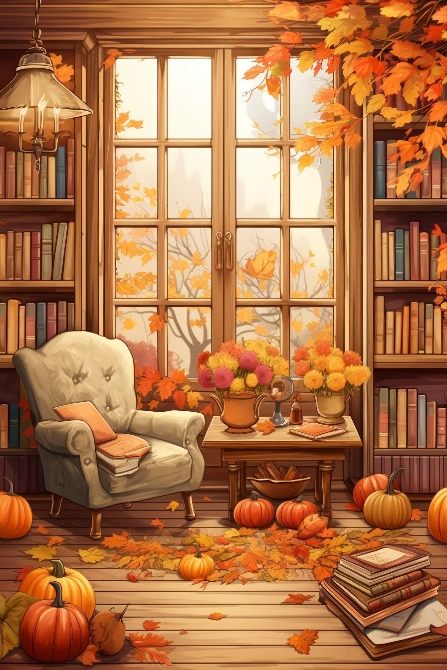 Autumn Library Diamond Art Kit