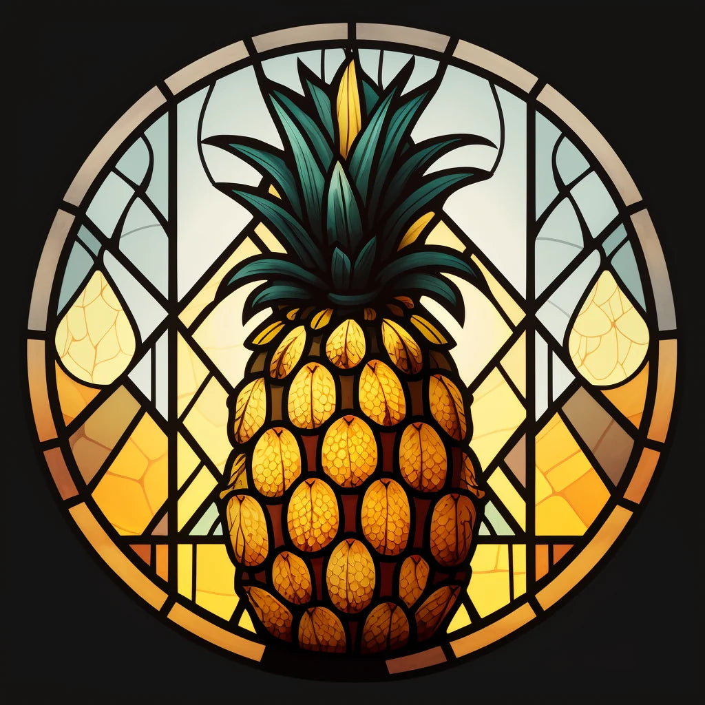 Abstract Pineapple Circle Diamond Art Kit