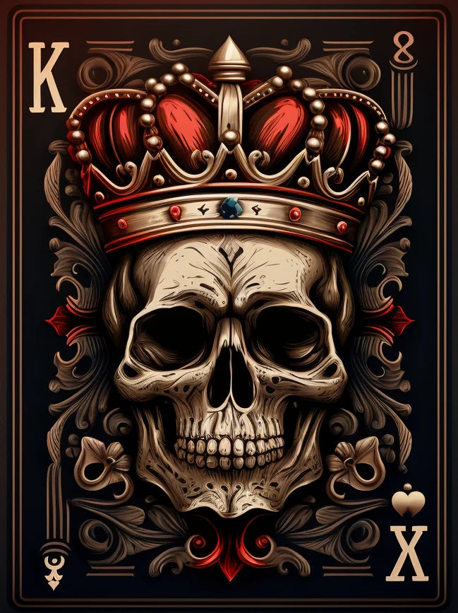 Skull King Card Diamond Art Kit