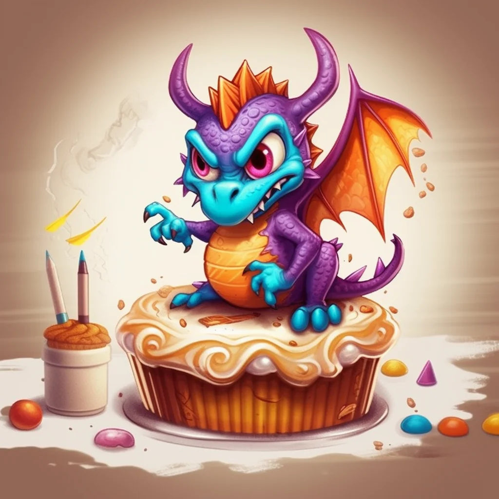 Cupcake Dragon Diamond Art Kit