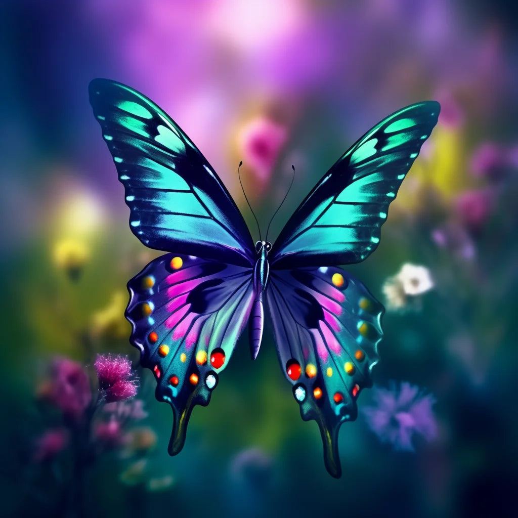 Green Wing Butterfly Diamond Art Kit