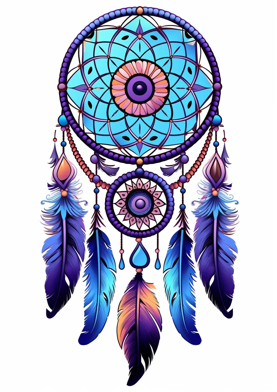 Purple Dreamcatcher Diamond Art Kit
