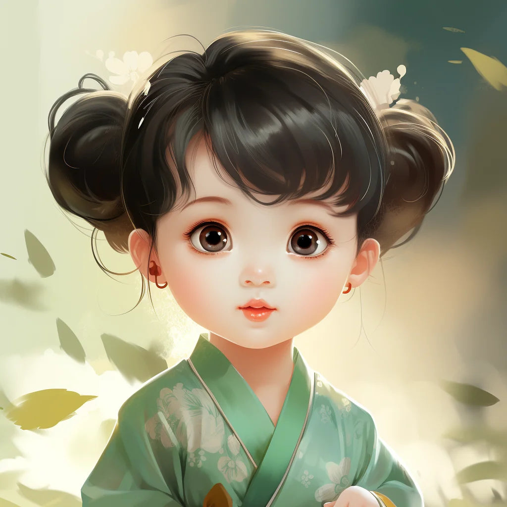 Little Chinese Girl Diamond Art Kit