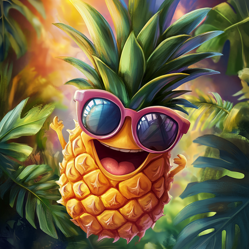 Cartoon Pineapple Diamond Art Kit