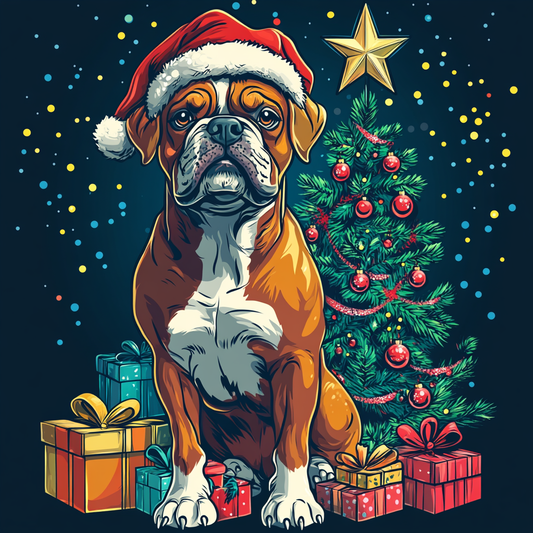 Christmas Boxer Diamond Art Kit