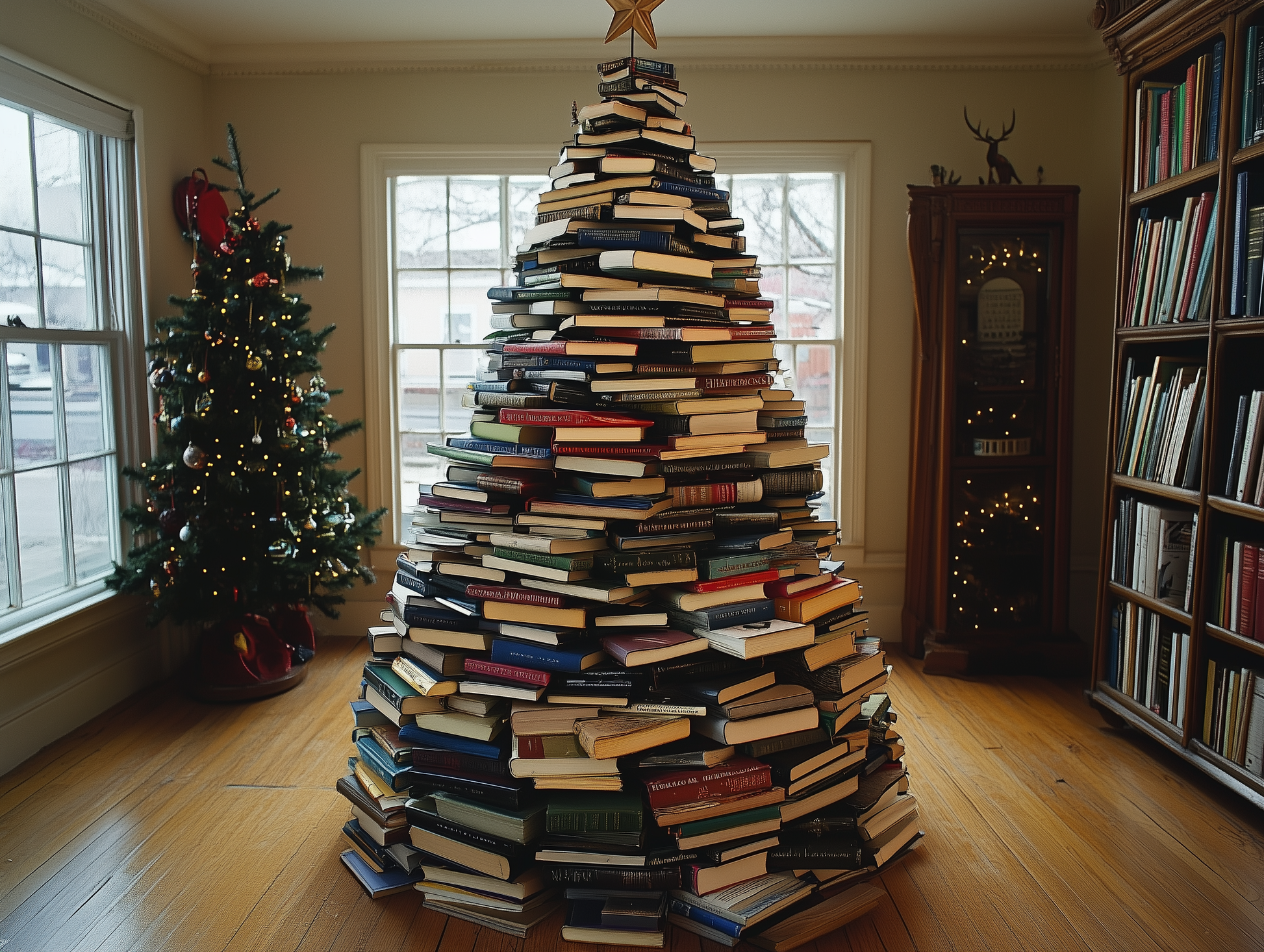 Christmas Tree of Books Diamond Art Kit