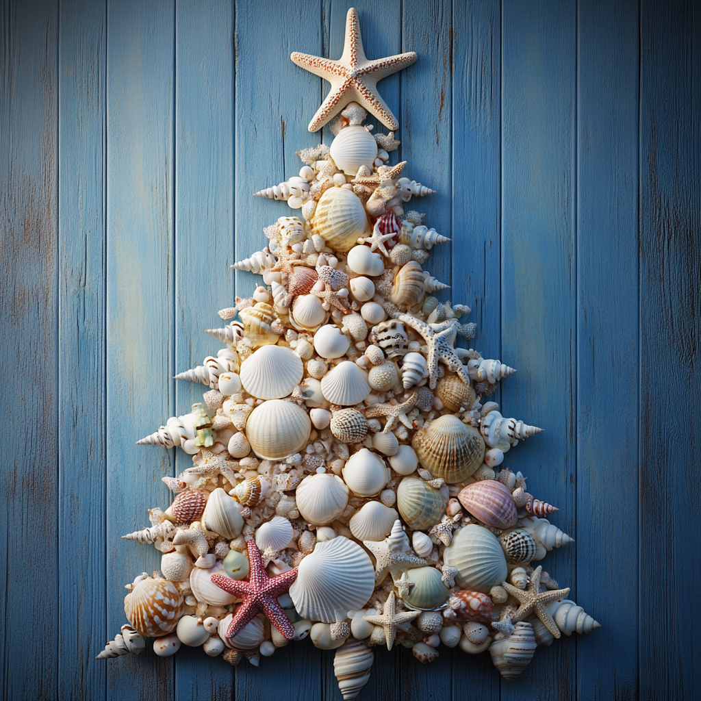 Christmas Tree of Shells Diamond Art Kit