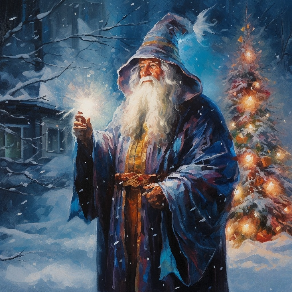 Christmas Tree Wizard Diamond Art Kit