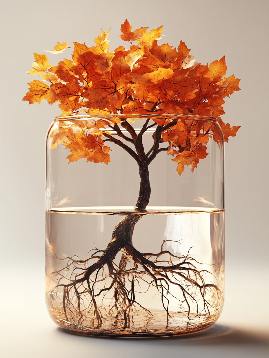 Clear Vase Jar Tree Diamond Art Kit