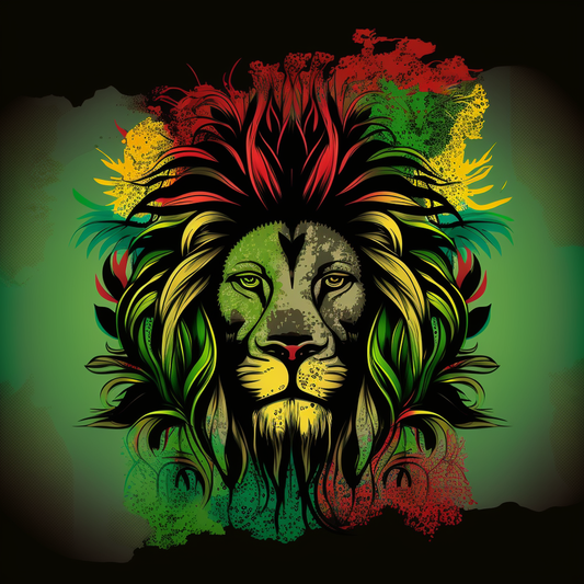 Colorful Abstract Lion Head Kit