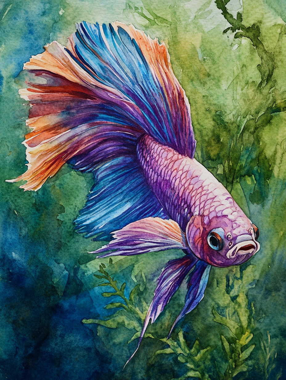 Colorful Betta Diamond Art Kit