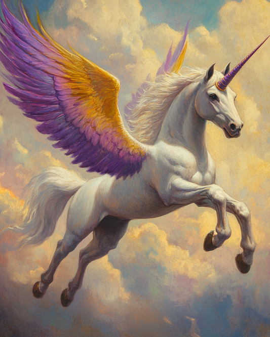 Colorful Wings Alicorn in the Clouds Diamond Art Kit