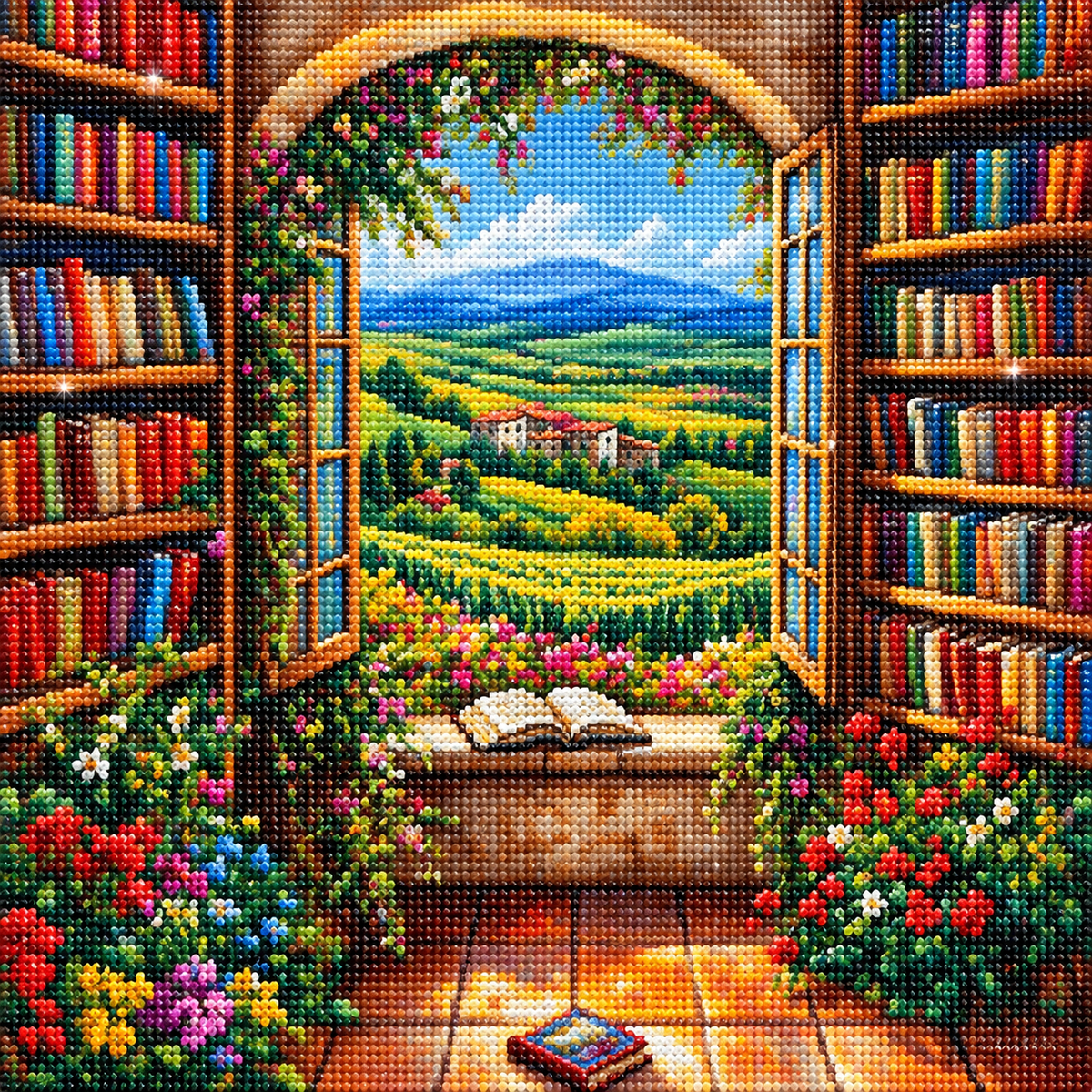Countryside Reading Diamond Art Kit