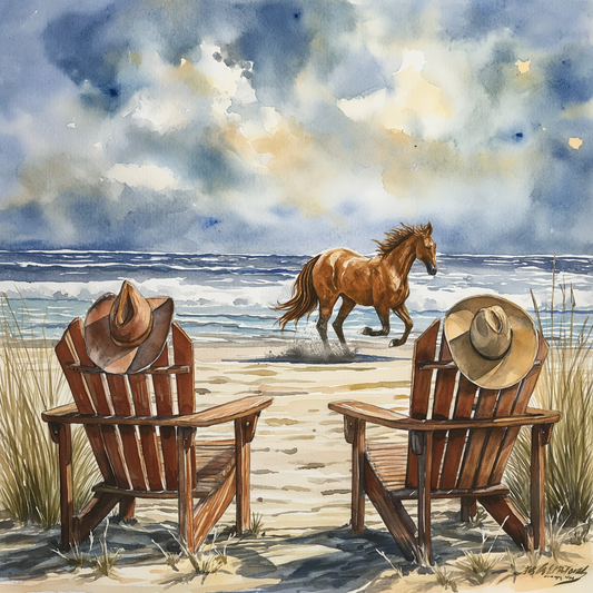 Cowboy Beach Diamond Art Kit