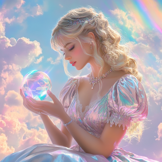 Crystal Orb Girl Diamond Art Kit