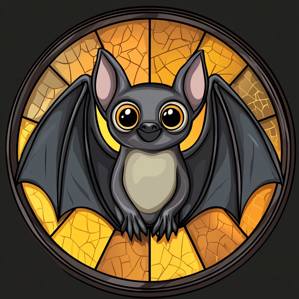 Cute Halloween Bat Abstract Diamond Art Kit