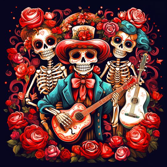Day of the Dead Band Diamond Art Kit