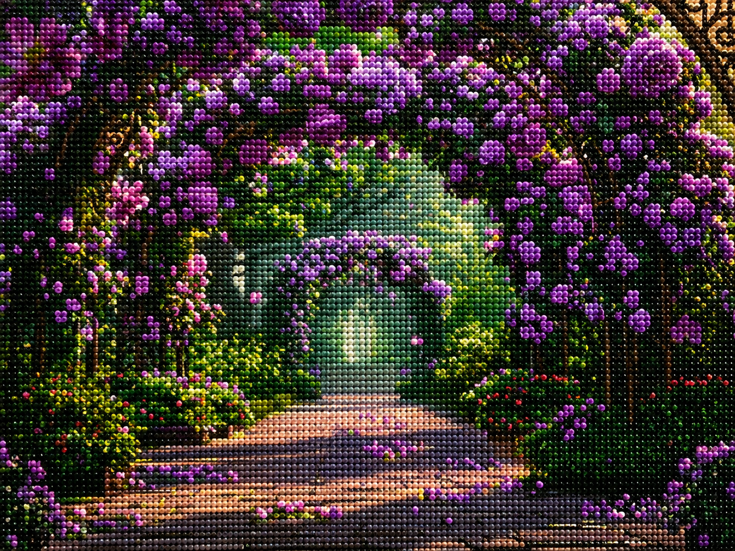 Deep Purple Roses Diamond Art Kit
