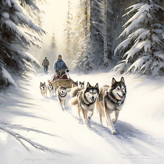 Dog Sled Diamond Art Kit