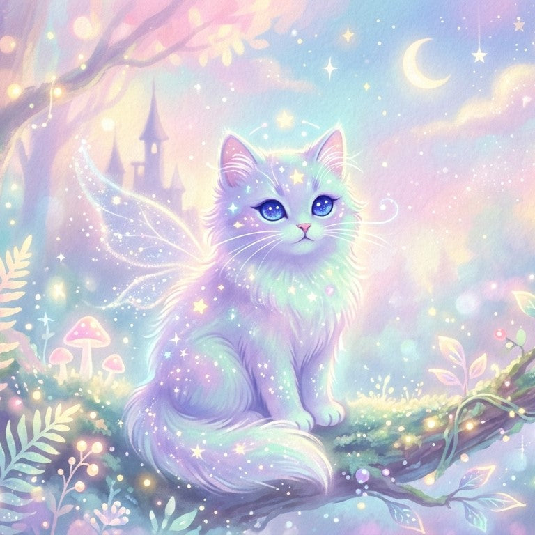 Dreamy Magical Cat Diamond Art Kit