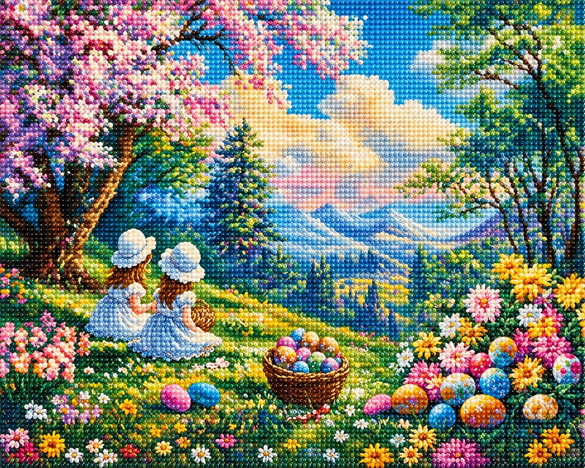 Easter Egg Hunt Treasure Diamond Art Kit