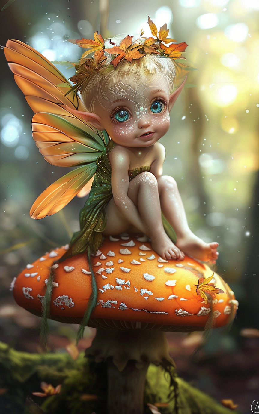 Fall Leaf Pixie Diamond Art Kit
