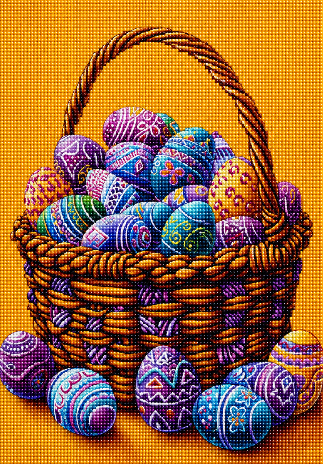 Fancy Designed Easter Egg Basket Diamond Art Kit