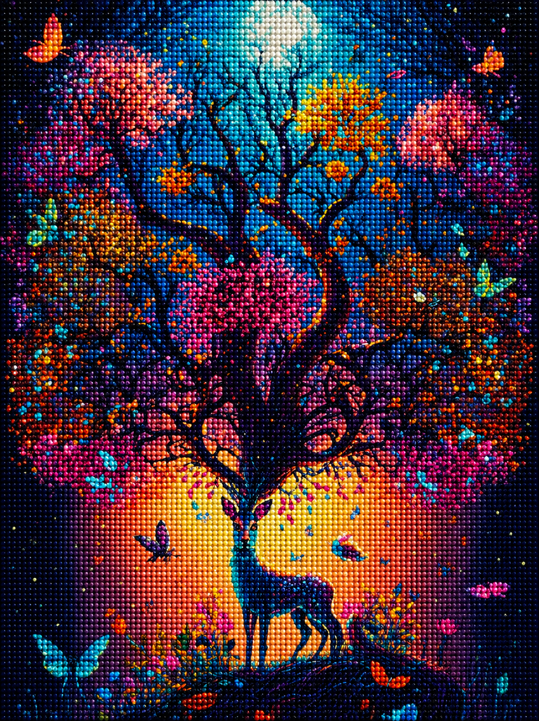 Fantasy Deer Tree Diamond Art Kit