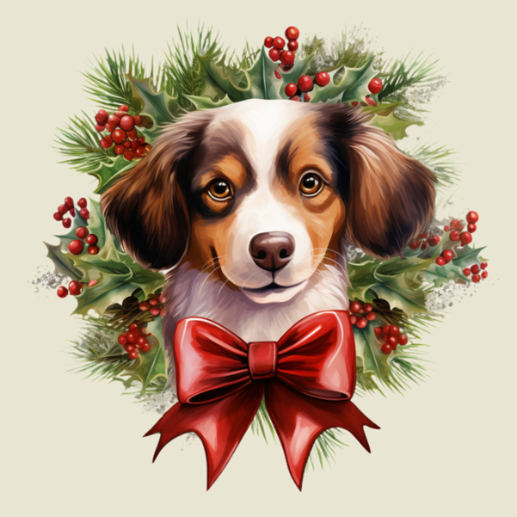 Festive Pup Diamond Art Kit