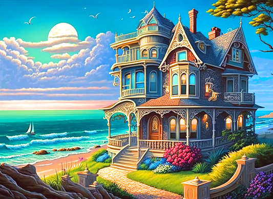 Seaside Home Diamond Art Kit