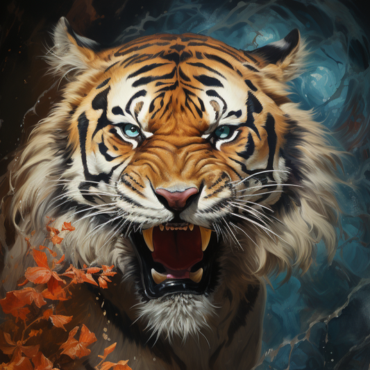 Tiger Water Spray Diamond Art Kit