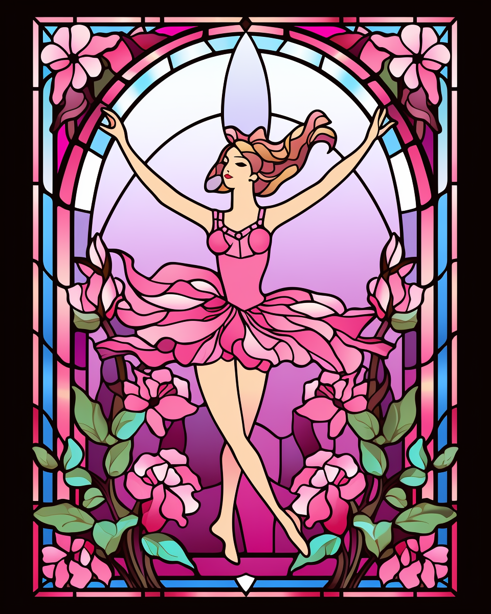 Ballet Dancer Abstract Diamond Art Kit