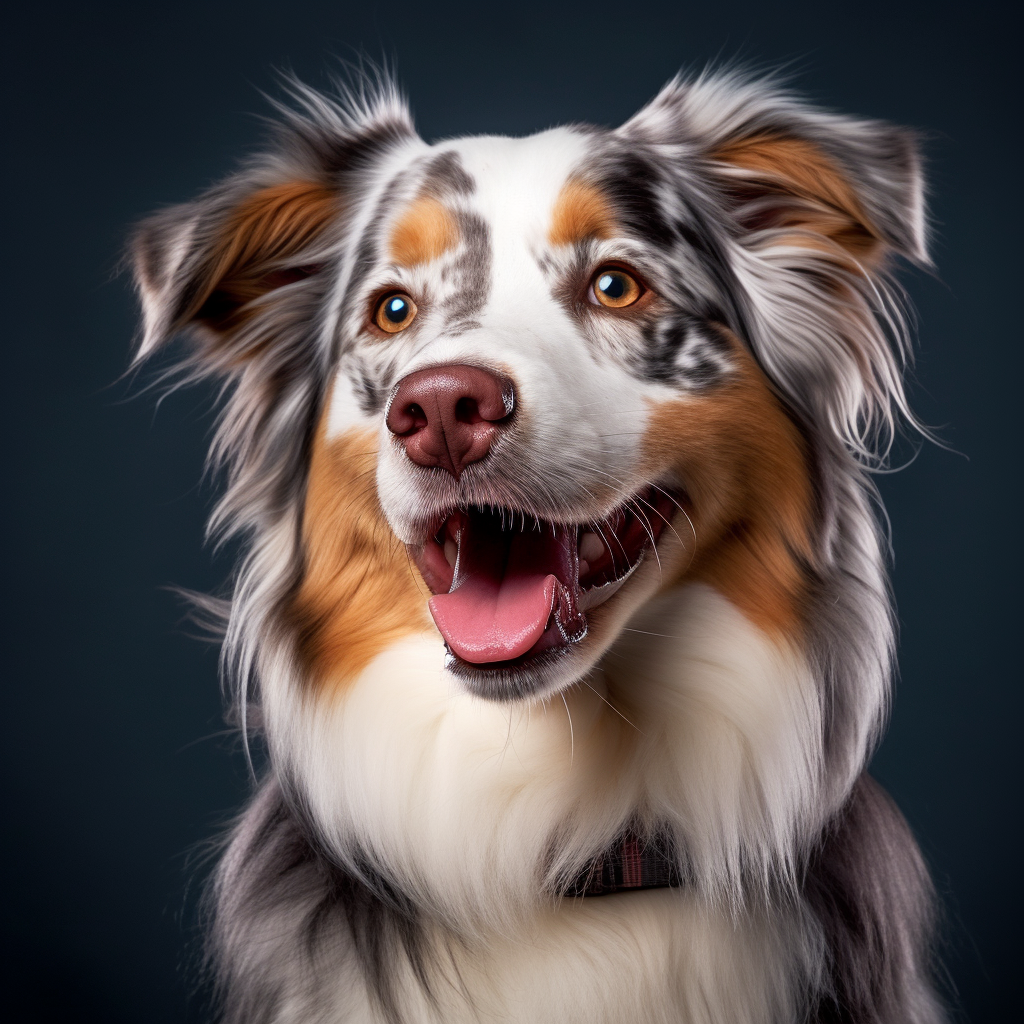Close Up Australian Shepherd Diamond Art Kit