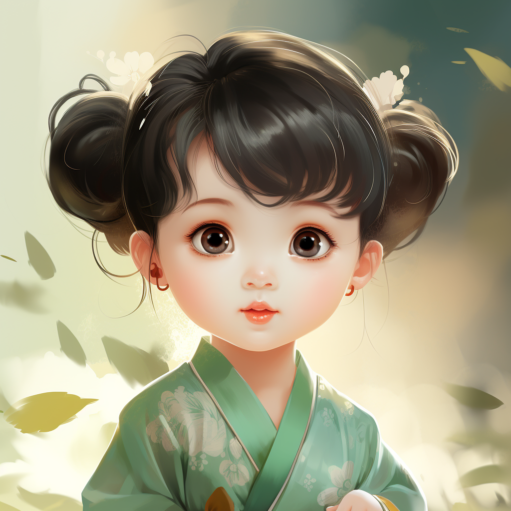 Little Chinese Girl Diamond Art Kit