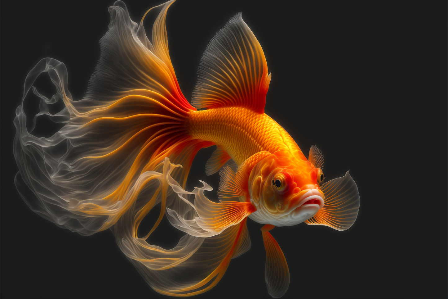 Orange Goldfish Diamond Art Kit