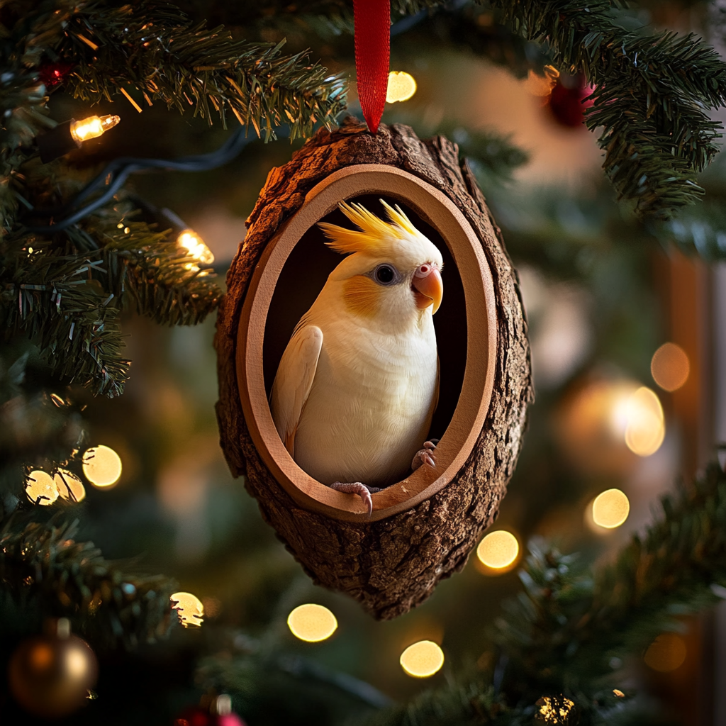 Christmas Ornament Cockatiel Diamond Art Kit