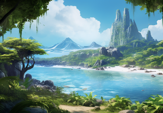 Island Lagoon Diamond Art Kit