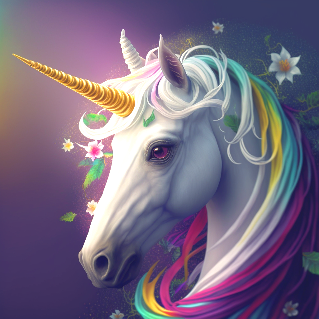 Swirling Mane Unicorn Diamond Art Kit