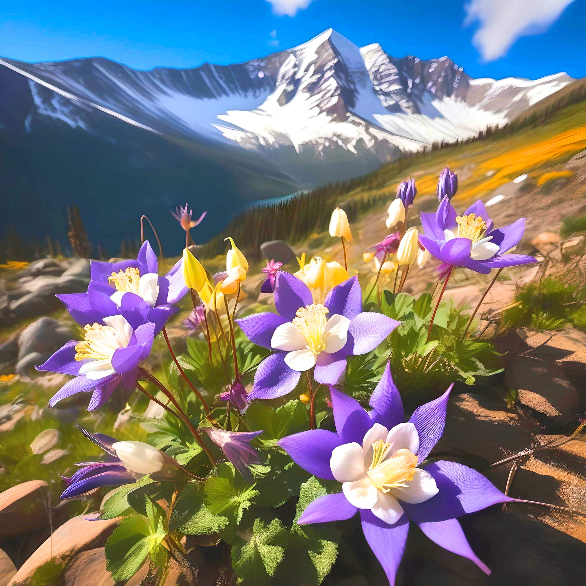 Columbine Mountains Diamond Art Kit
