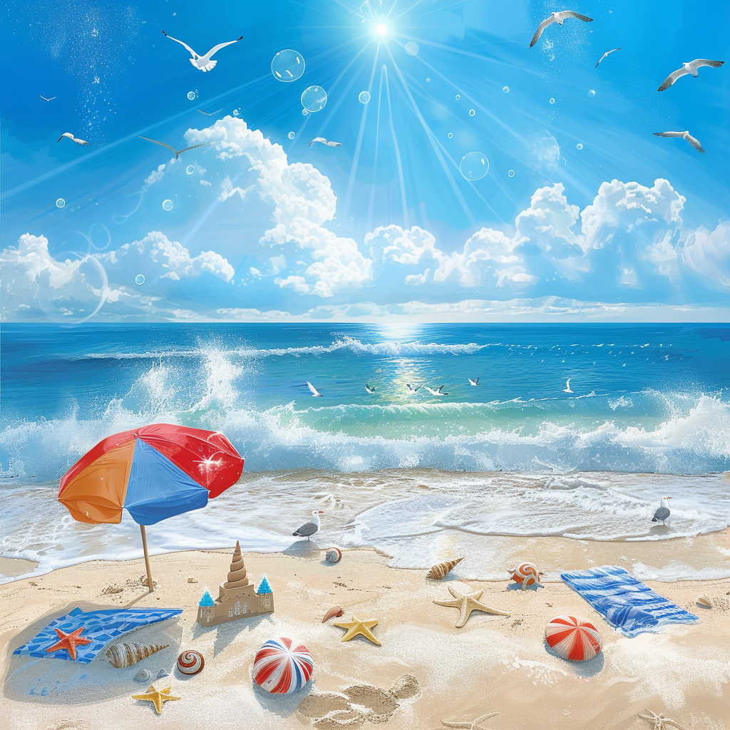 Day At The Beach Diamond Art Kit