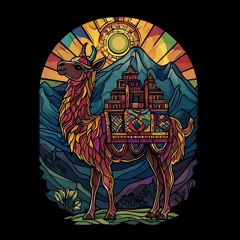 Peruvianllama Abstract Diamond Art Kit