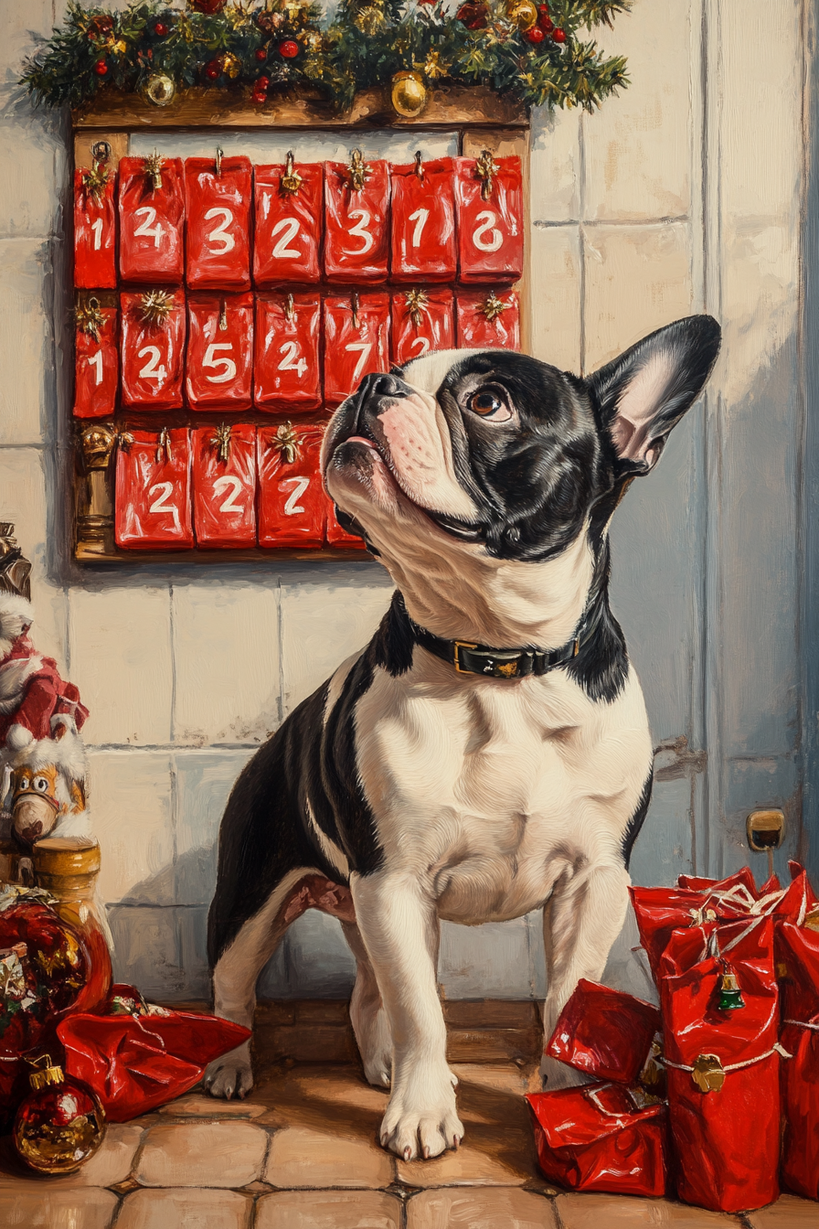 Advent Calender Frenchie Diamond Art Kit