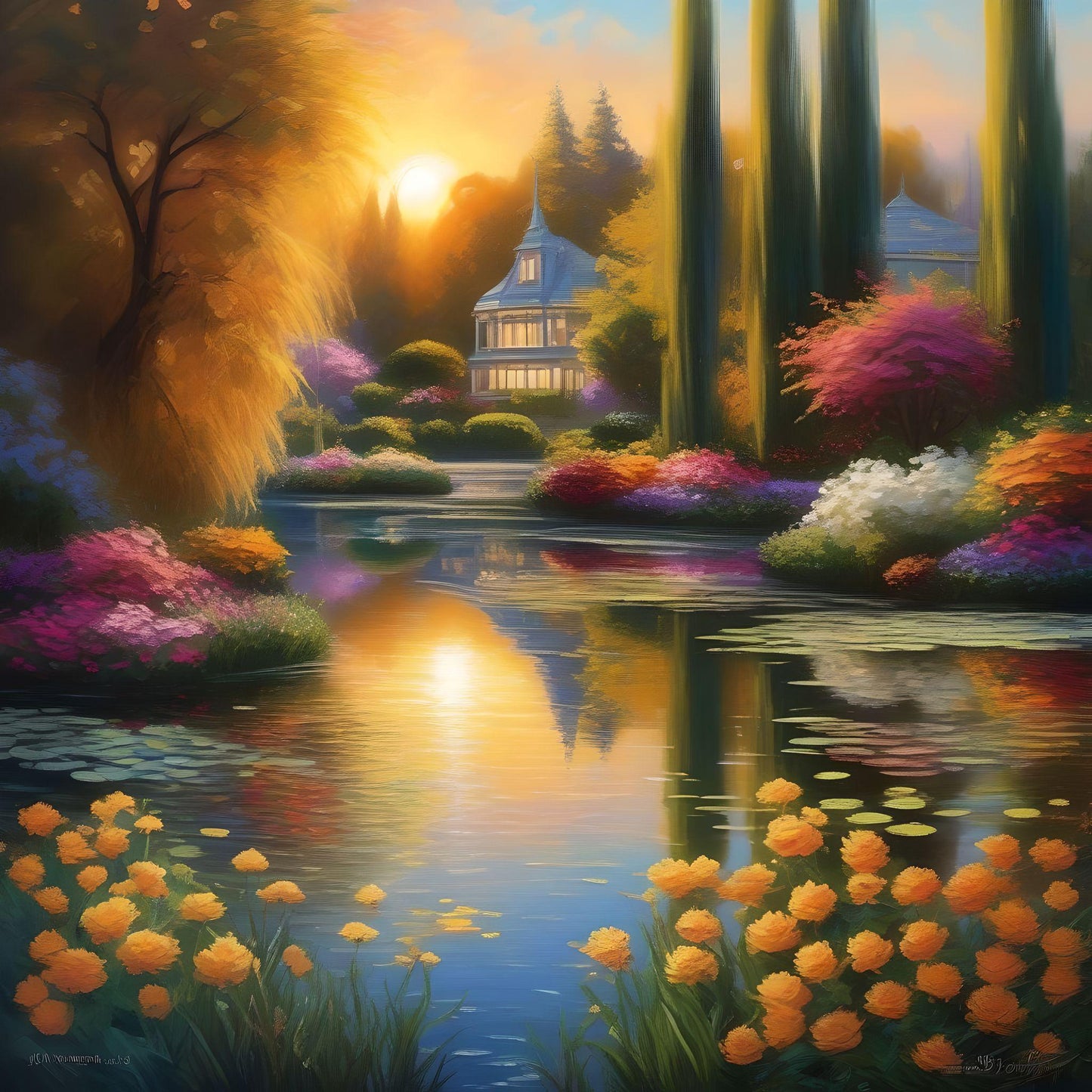 House By The Lake Diamond Art Kit