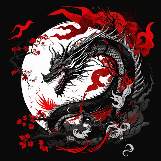 Japanese Dragon Art Diamond Art Kit